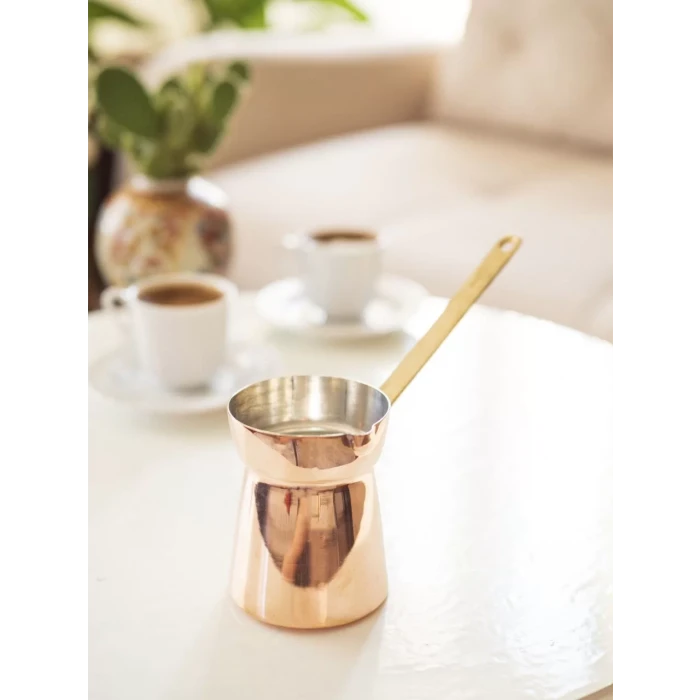 BAKIR CEZVE MODERN MODEL (2 KİŞİLİK)