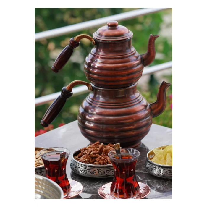 BAKIR ÇAYDANLIK DİLİMLİ MODEL OKSİTLİ RENK