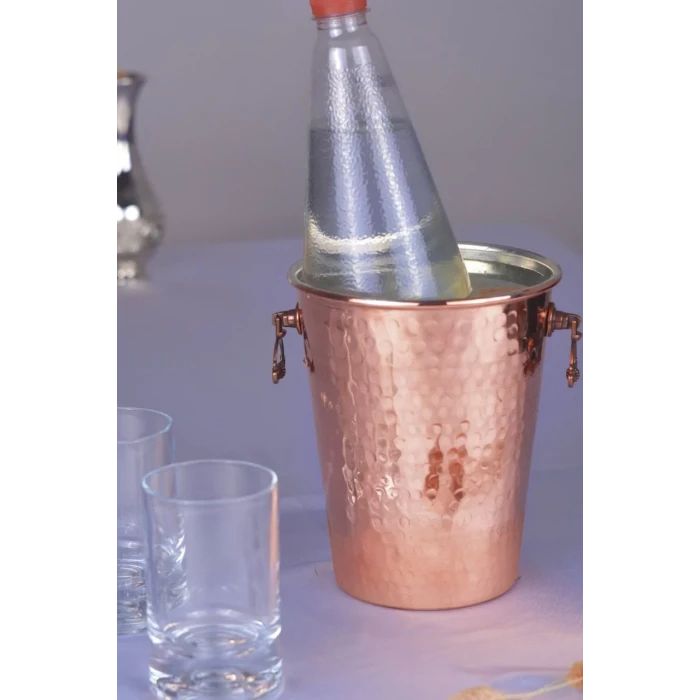 BAKIR BUZ KOVASI ÇEKİÇ DÖVMELİ BAKIR RENK