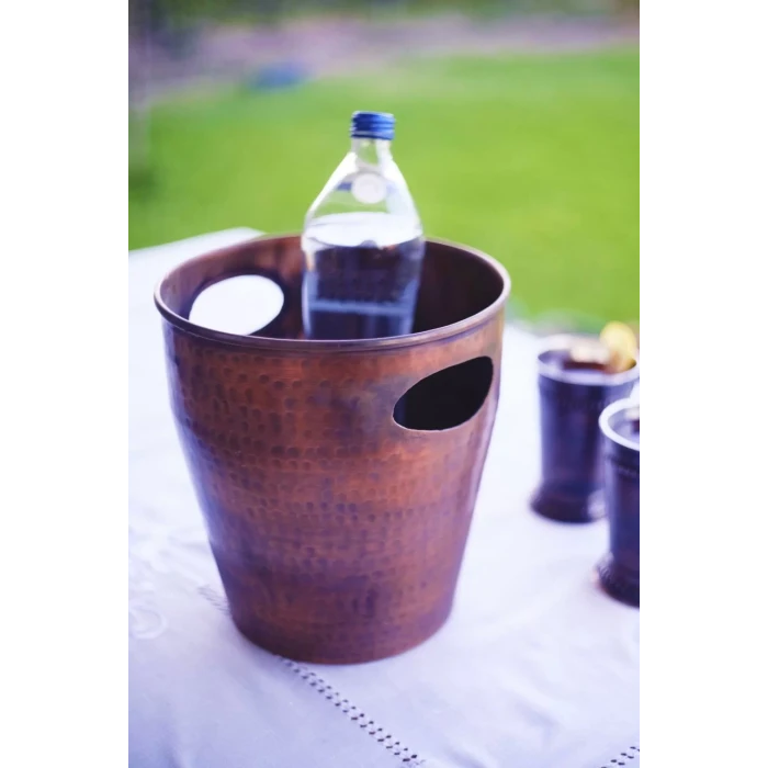 BAKIR BUZ KOVASI KESİK KULPLU MODEL OKSİTLİ RENK