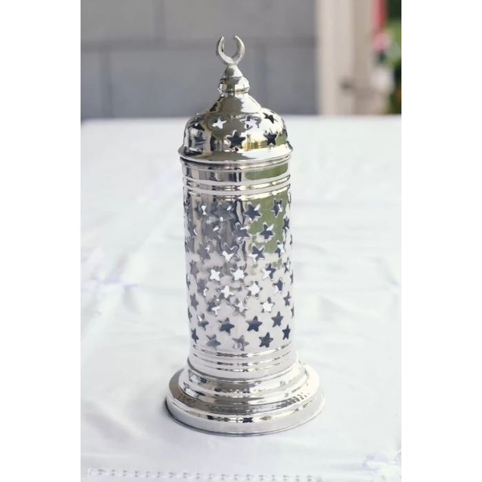 BAKIR MUMLUK YILDIZLI GÜMÜŞ RENK