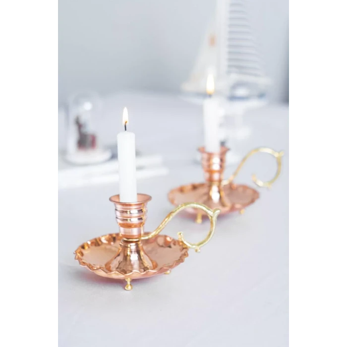 BAKIR EL ŞAMDANI FIRFIRLI MODEL BAKIR RENK (İKİLİ)