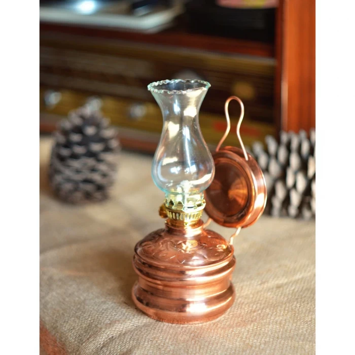 BAKIR GAZ LAMBASI KÜÇÜK BOY BAKIR RENK