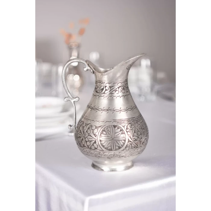 BAKIR SÜRAHİ NAKIŞ İŞLEME ÇİÇEK DESEN