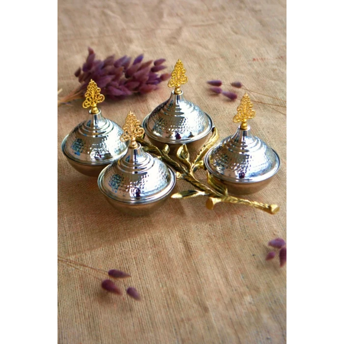 BAKIR ÇEREZLİK 4LÜ DAL MODEL NİKEL KAPLAMA