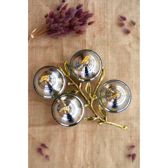 BAKIR ÇEREZLİK 4LÜ DAL MODEL NİKEL KAPLAMA