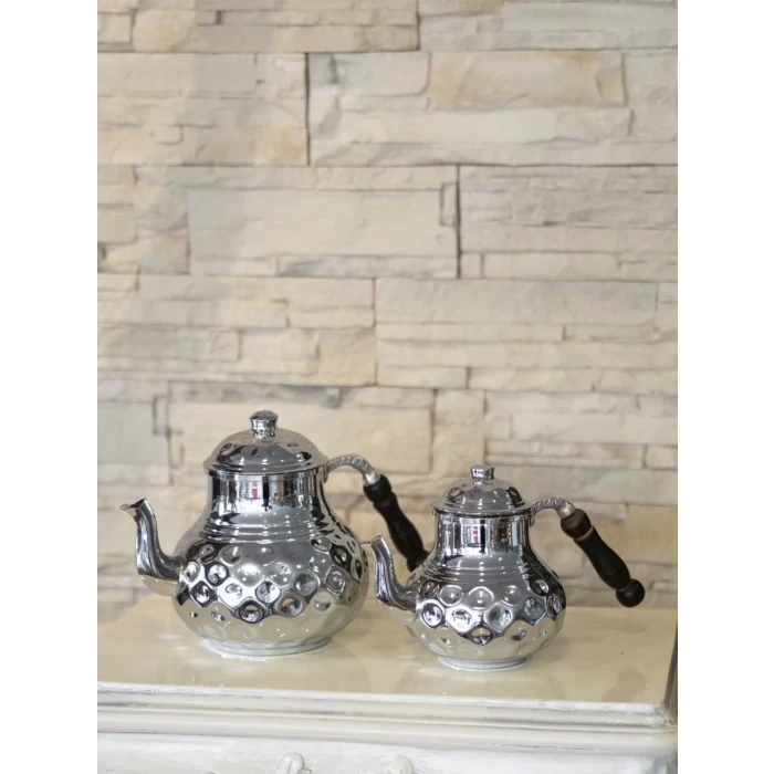 BAKIR ÇAYDANLIK GAMZELİ MODEL GÜMÜŞ RENK