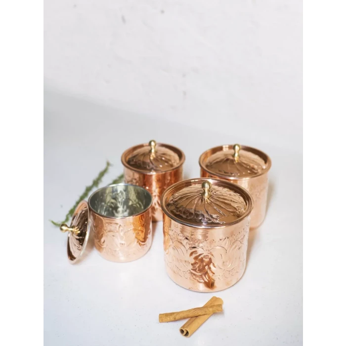 BAKIR BAHARAT TAKIMI DESEN KAKMALI MODEL BAKIR RENK (4LÜ)