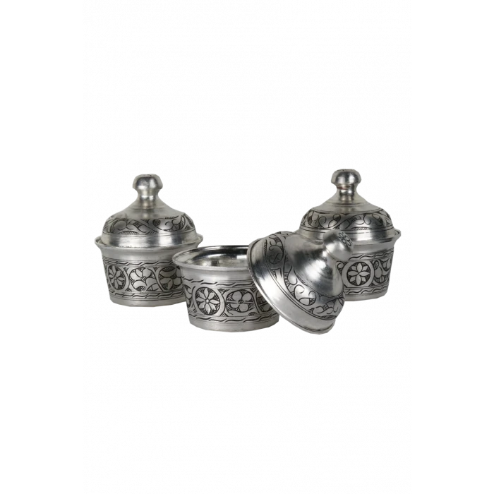 BAKIR BAHARAT TAKIMI KUBBELİ MODEL OYMA NAKIŞLI (3LÜ)