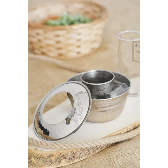 Bakır Ehlikeyf Kapaklı Gümüş Renk