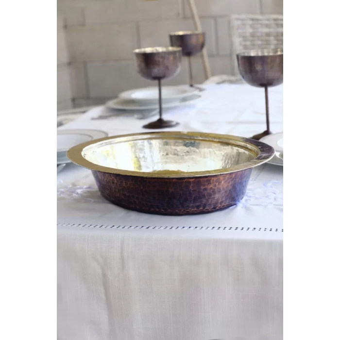 BAKIR SAHAN DERİN ÇEKİÇ DÖVMELİ MODEL KAHVE OKSİTLİ