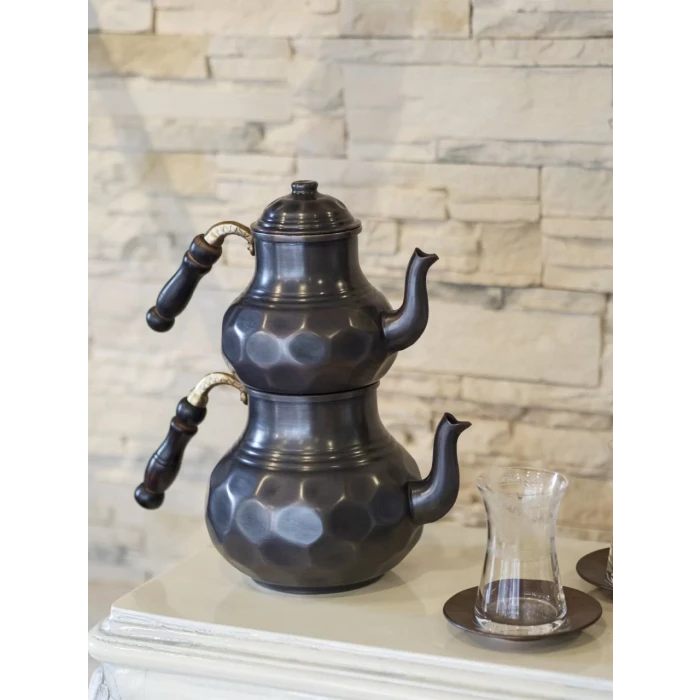 BAKIR ÇAYDANLIK PETEKLİ MODEL OKSİTLİ RENK