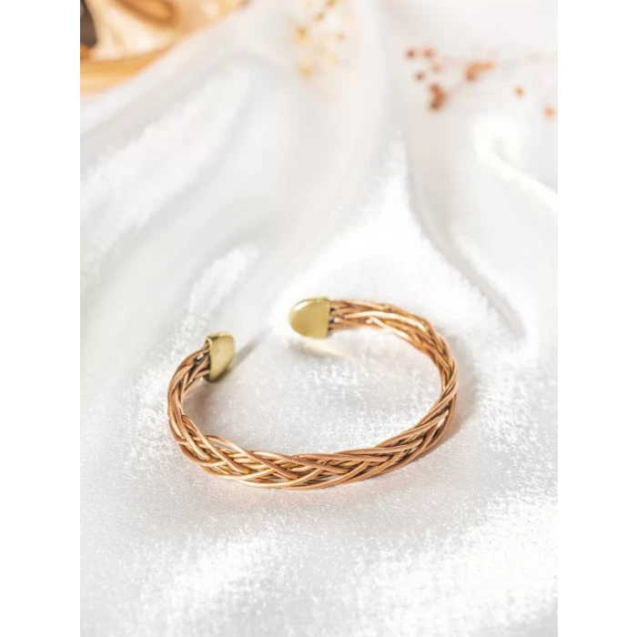 Bakır Bileklik Petra Mat Bakır Renk