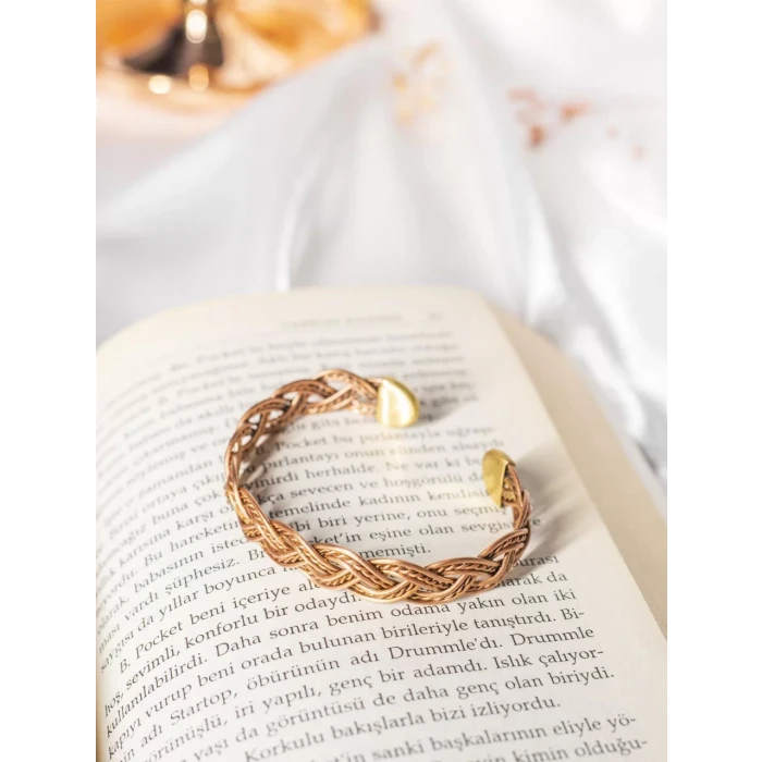 Bakır Bileklik Tilia Mat Bakır Renk