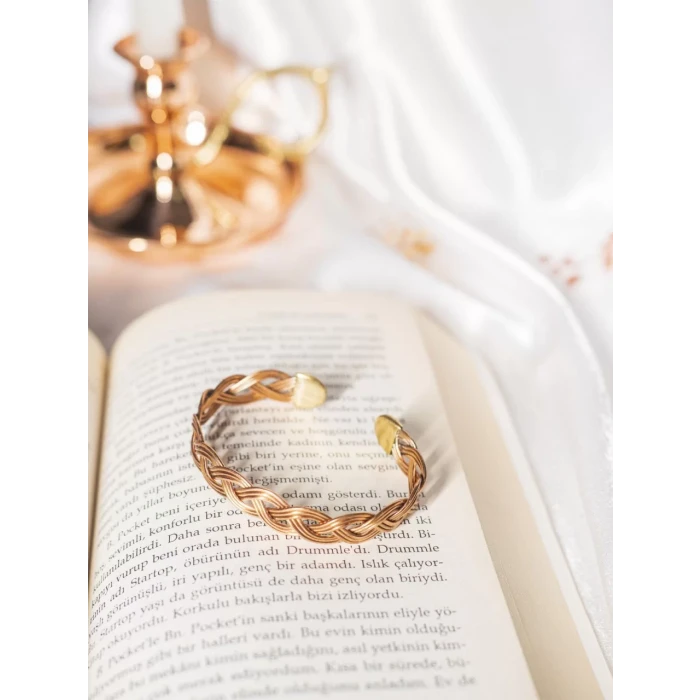 Bakır Bileklik Freesia Mat Bakır Renk