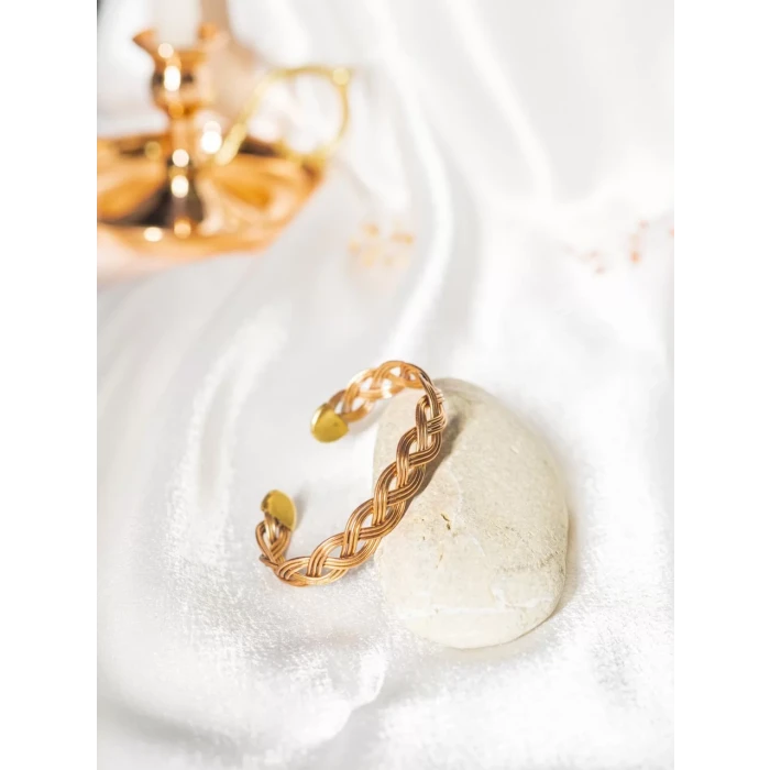 Bakır Bileklik Freesia Mat Bakır Renk