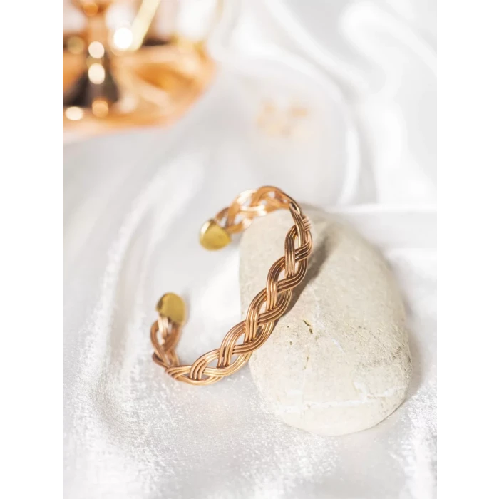 Bakır Bileklik Freesia Mat Bakır Renk