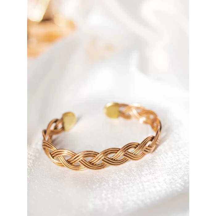 Bakır Bileklik Freesia Mat Bakır Renk