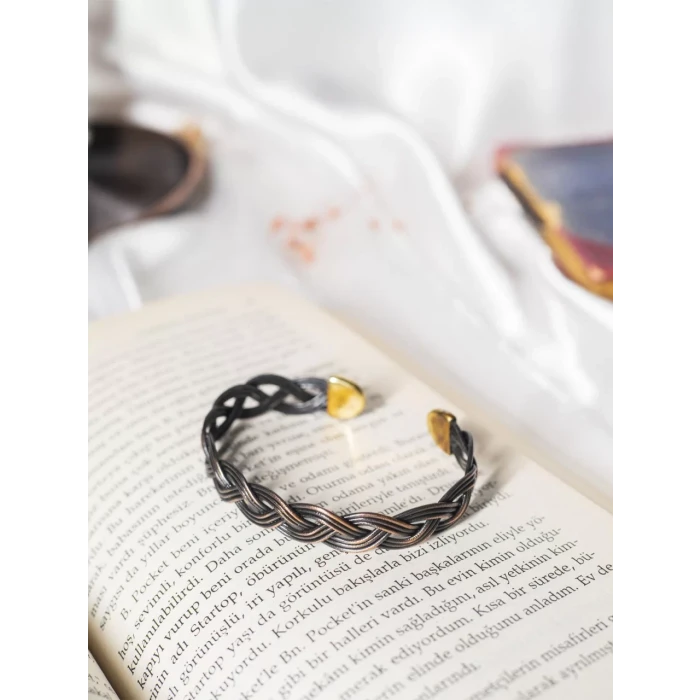 Bakır Bileklik Freesia Oksit Renk