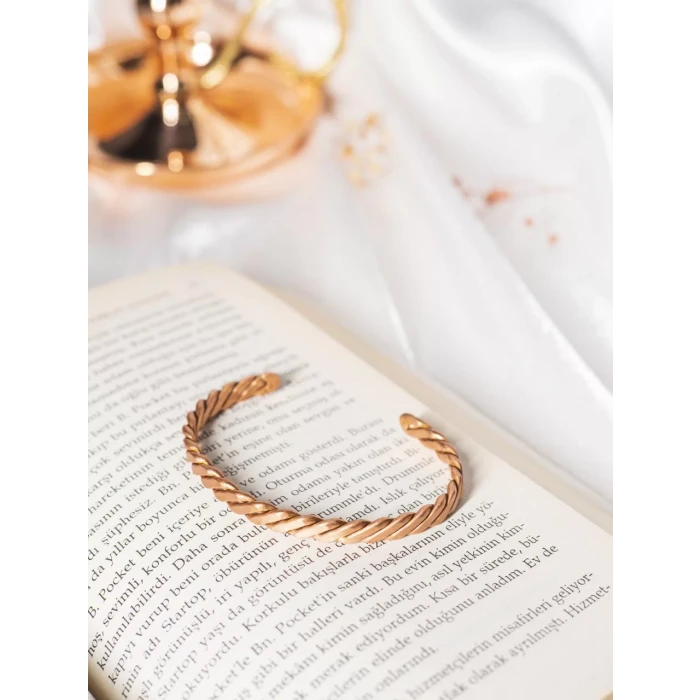 Bakır Bileklik Rosa