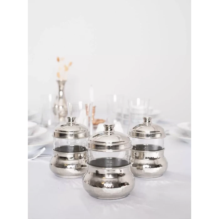 BAKIR BAHARATLIK CAMLI HAZNELİ MİNİ BOY 3LÜ SET