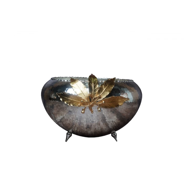 GÜMÜŞ KAPLAMA ÇANAK 5 YAPRAKLI MODEL