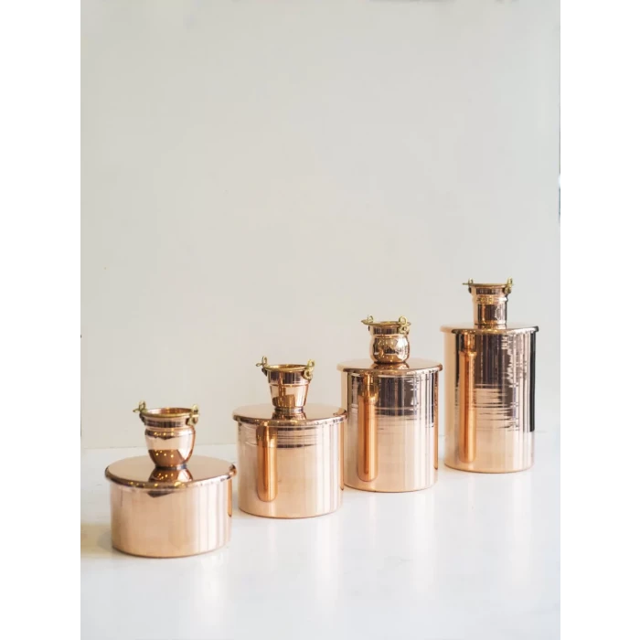 Bakır Baharat Seti Objeli Model 4lü Bakır Renk
