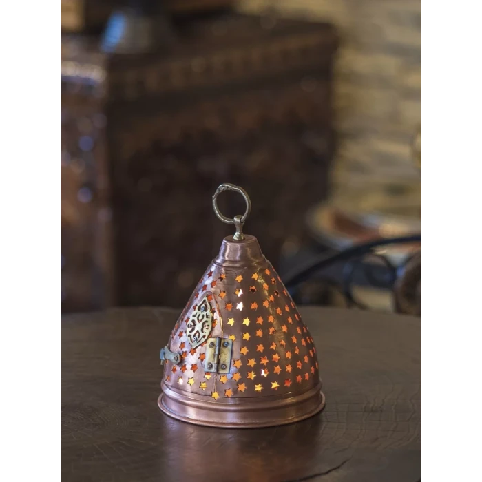 BAKIR FENER YILDIZ KESİM KUBBELİ MODEL (MAT BAKIR)