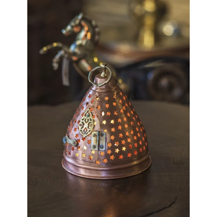 BAKIR FENER YILDIZ KESİM KUBBELİ MODEL (MAT BAKIR)