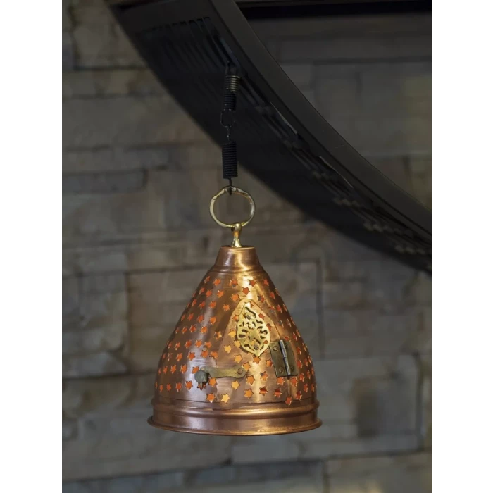 BAKIR FENER YILDIZ KESİM KUBBELİ MODEL (MAT BAKIR)