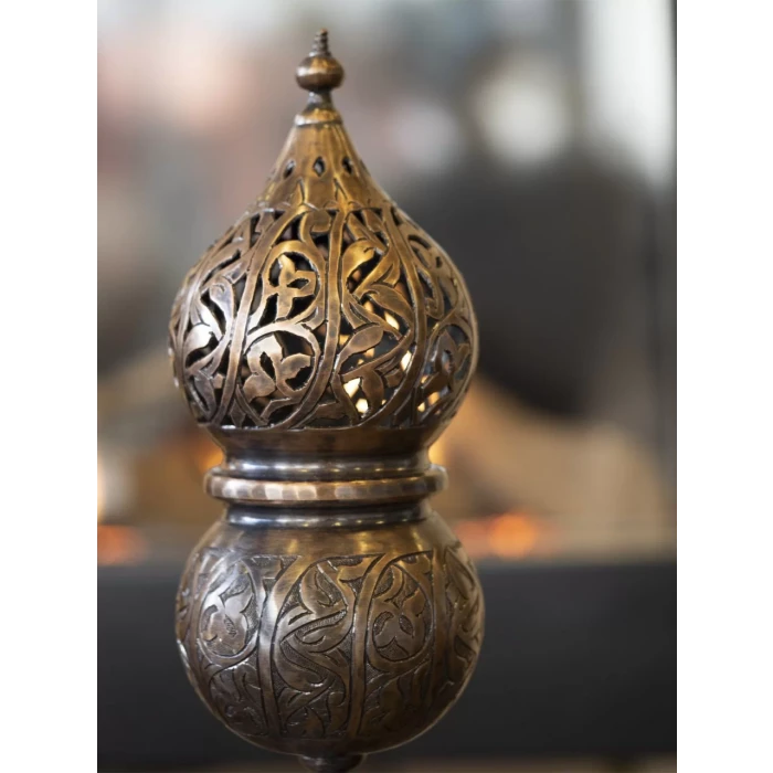 BAKIR BUHURDANLIK AJUR KESİM ÖZEL EL İŞÇİLİĞİ OKSİTLİ RENK