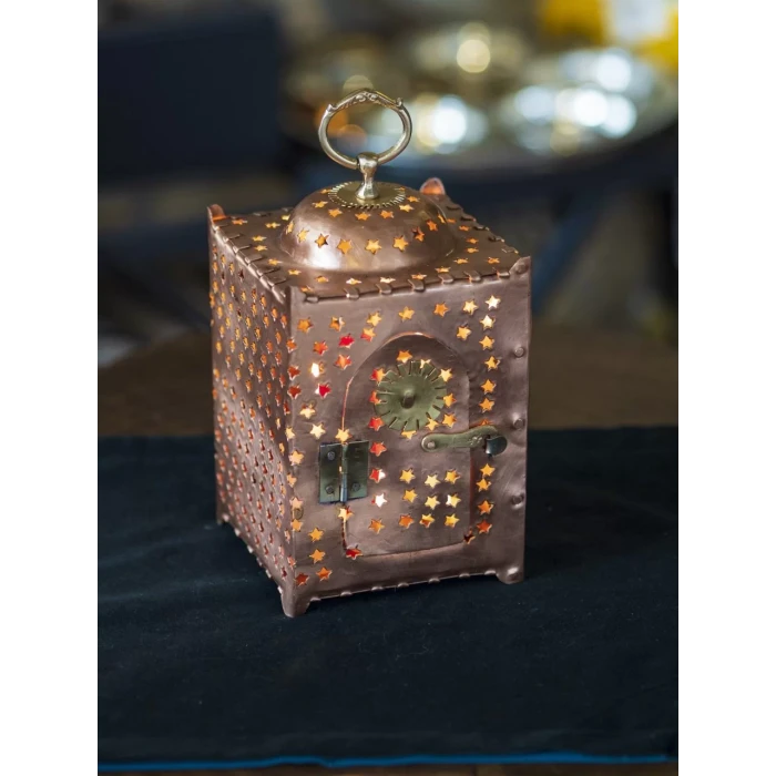 Bakır Fener Yıldız Kesim Model Mat Bakır Renk