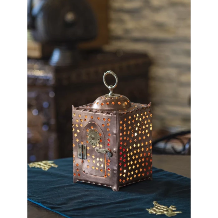 Bakır Fener Yıldız Kesim Model Mat Bakır Renk