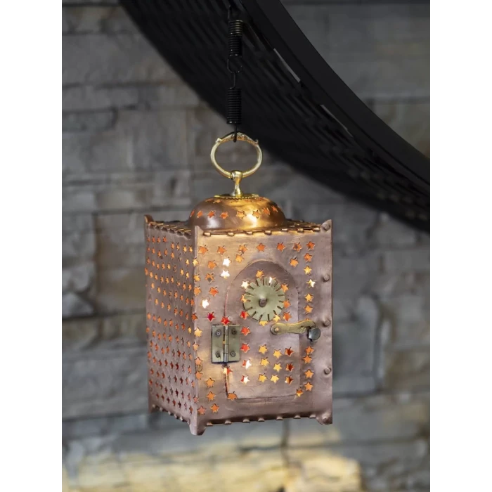 Bakır Fener Yıldız Kesim Model Mat Bakır Renk