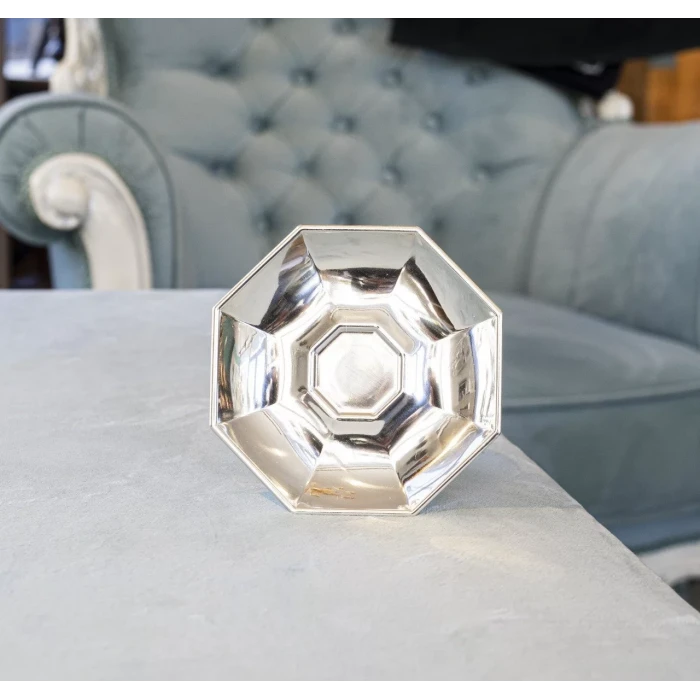 GÜMÜŞ KAPLAMA FİNCAN SETİ KÖŞELİ MODEL