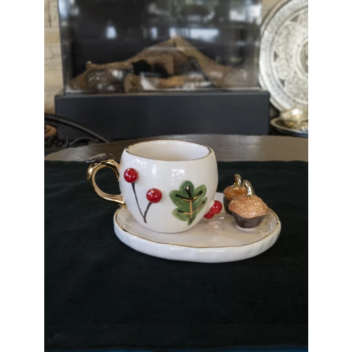 Seramik Fincan Palamut Figürlü Model