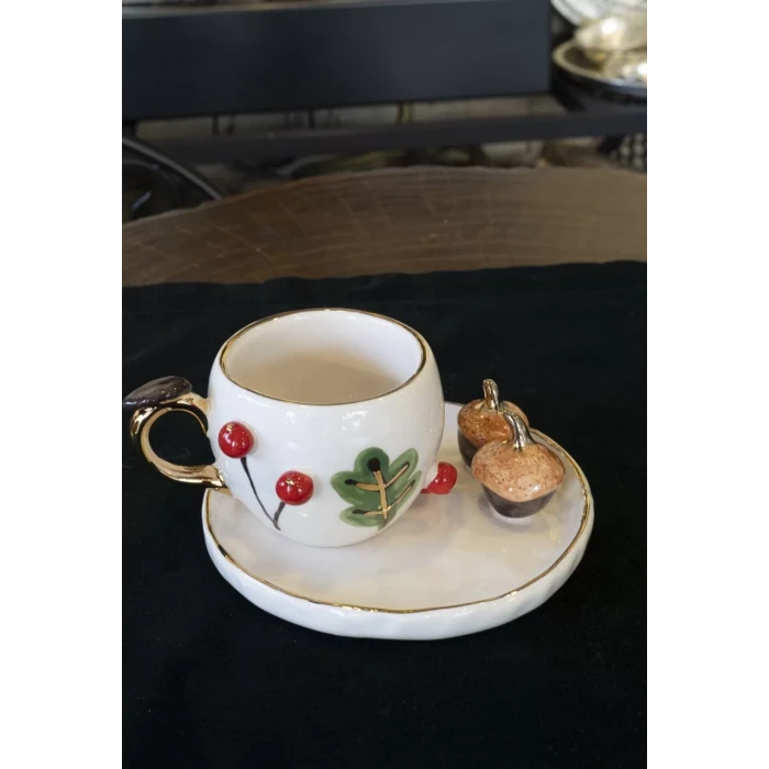 Seramik Fincan Palamut Figürlü Model