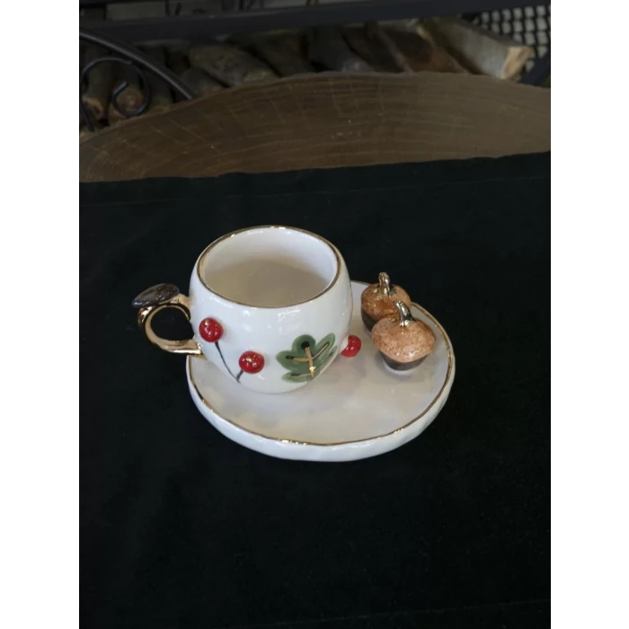 Seramik Fincan Palamut Figürlü Model