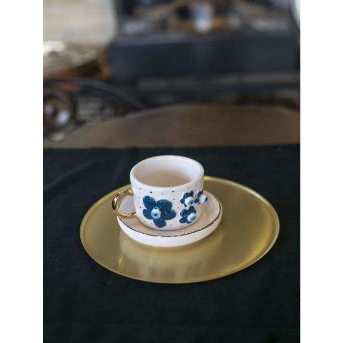 Seramik Fincan Nazar Boncuk Figürlü Model