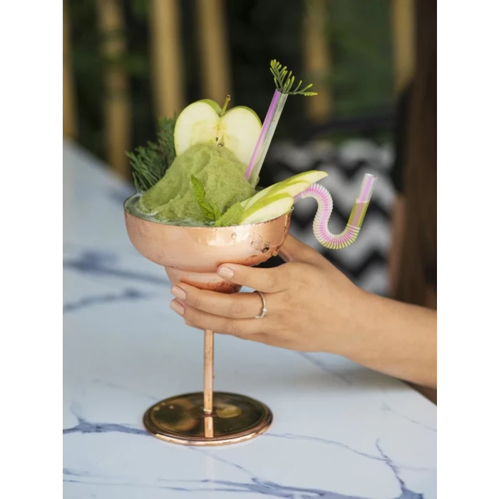 BAKIR MARGARİTA KADEHİ BAKIR RENK