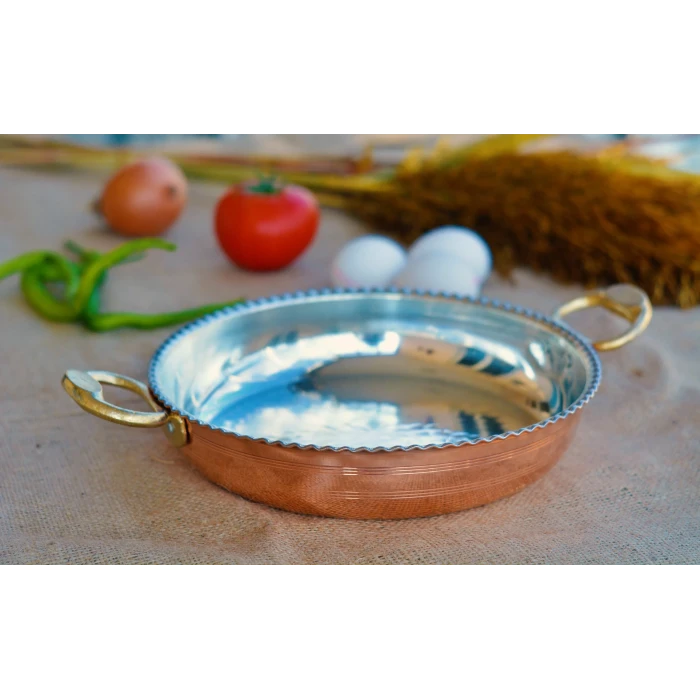 BAKIR TAVA FIRFIRLI MODEL 18CM