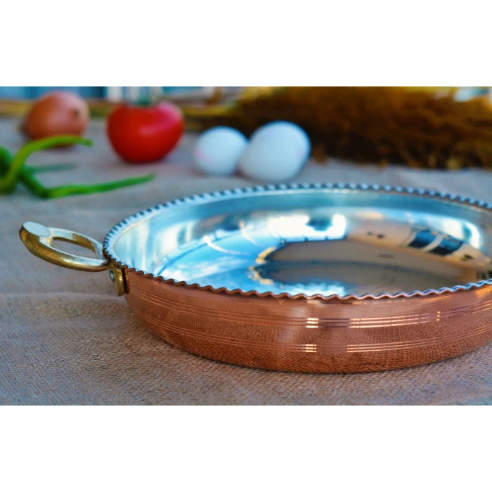 BAKIR TAVA FIRFIRLI MODEL 24CM