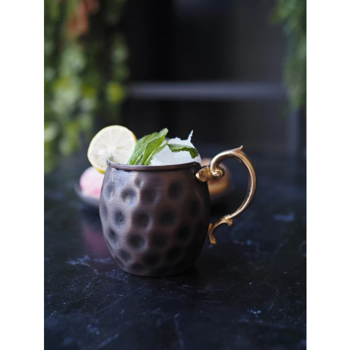 BAKIR KUPA BARDAK GAMZELİ MODEL OKSİTLİ RENK