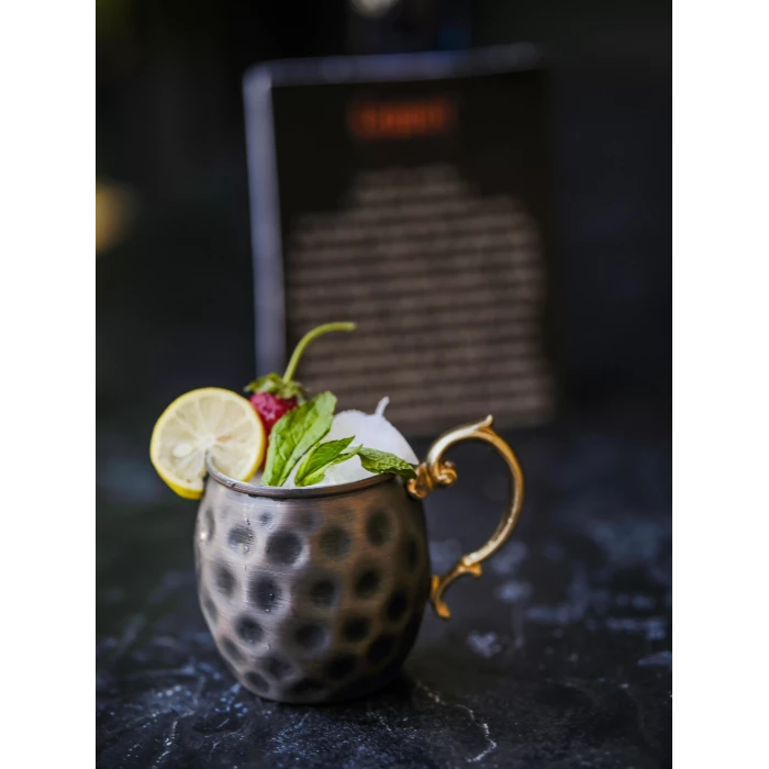 BAKIR KUPA BARDAK GAMZELİ MODEL OKSİTLİ RENK