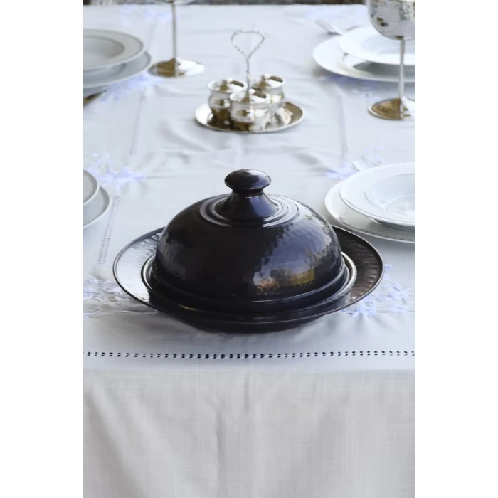 BAKIR PAŞA SAHAN KAPAKLI SİYAH OKSİTLİ RENK