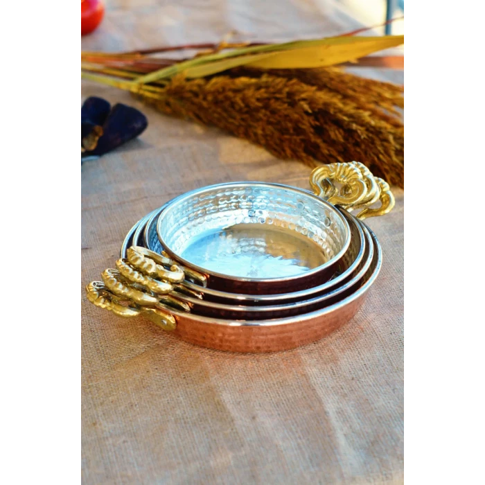 BAKIR TAVA SETİ KLASİK MODEL