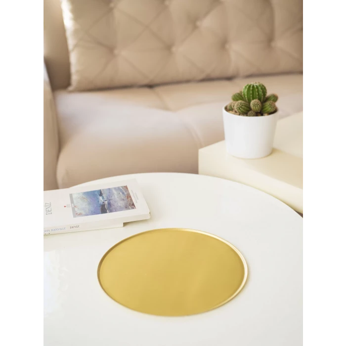 PİRİNÇ YUVARLAK TEPSİ 17CM