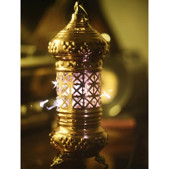 Bakır Mumluk Retro Model No:3 Parlak Bakır Renk