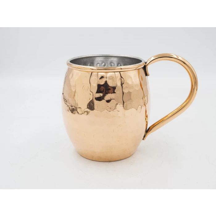 BAKIR KUPA BARDAK TOMBUL MODEL ÇEKİÇ DÖVME PARLAK BAKIR RENK