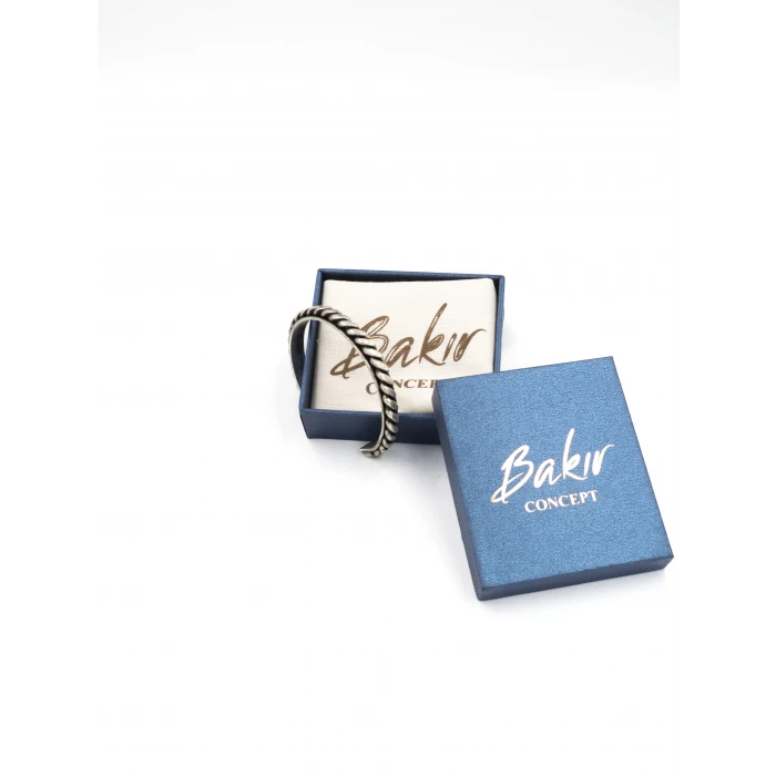 Bakır Bileklik BURMA MODEL GÜMÜŞ KAPLAMA